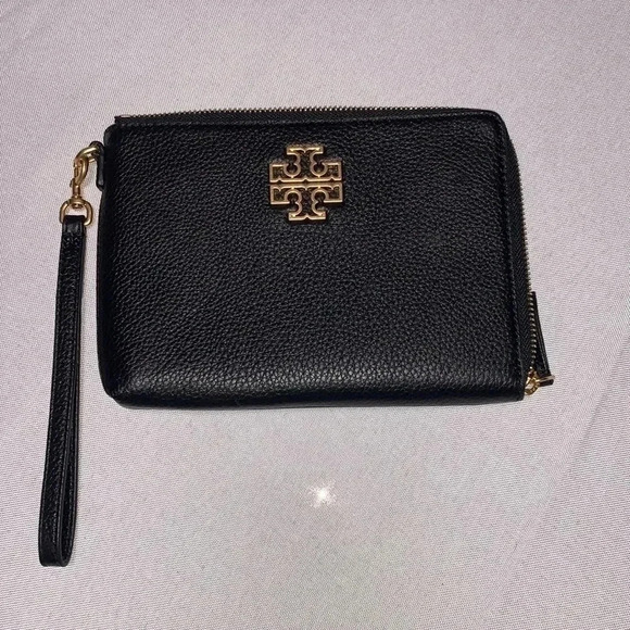 Tory Burch Handbags - TORY BURCH Britten Large Zip Pouch Wristlet NWT.